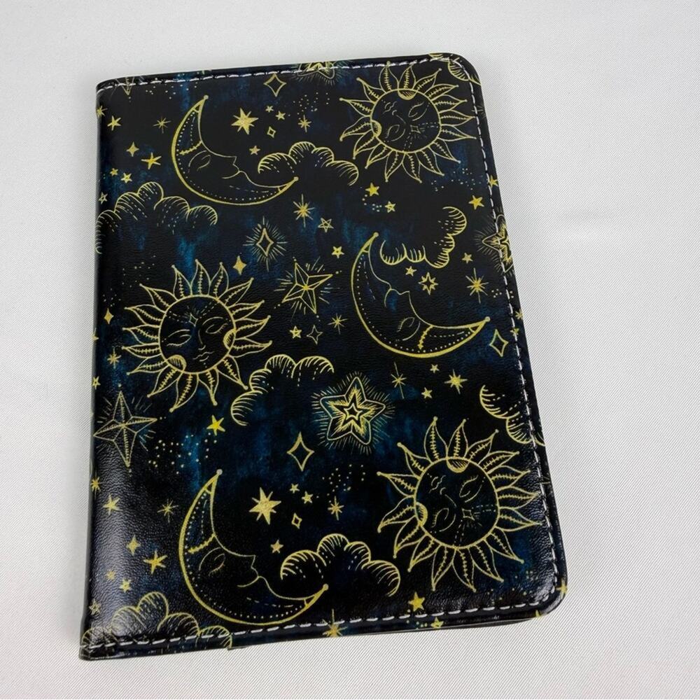 NWOT Navy and Gold Celestial Women's Passport Holder Wallet - Picture 5 of 8